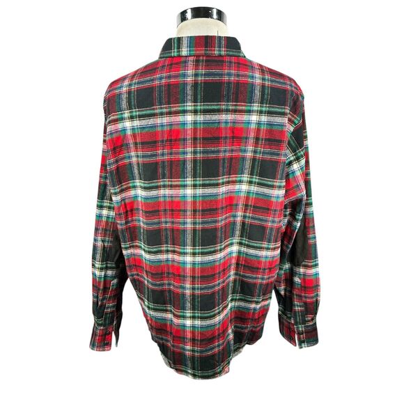 Polo Ralph Lauren Western Flannel Shirt Mens XXL Red Plaid Elbow Pads Pearl Snap - Picture 6 of 11